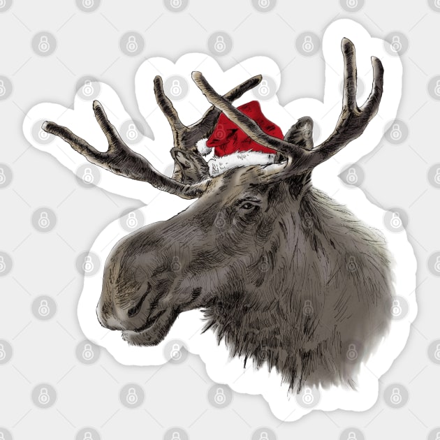 Moose Sticker by TurkeysDesign